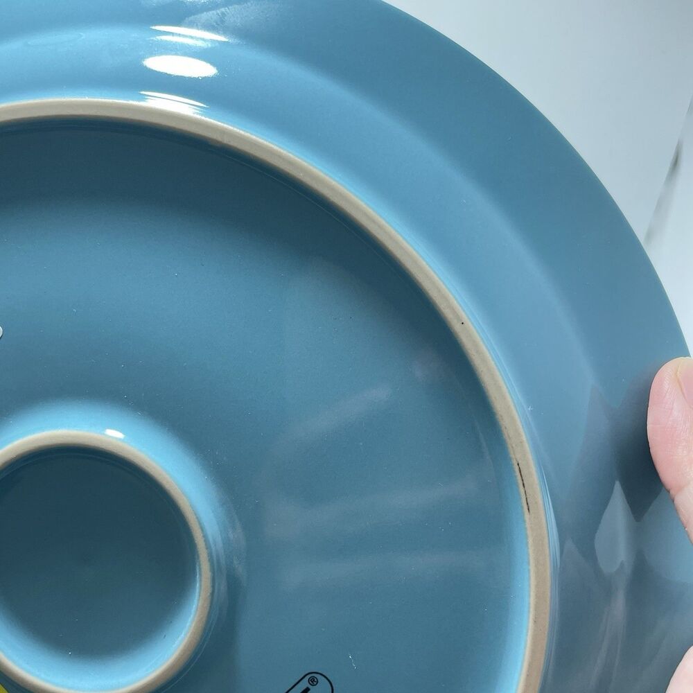 Le Creuset Stoneware Caribbean Blue 10.5 In Dinner Plates Second choix NEW - Picture 5 of 6